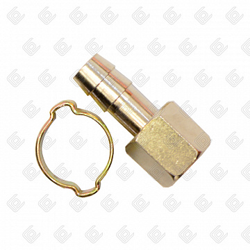 Переходник 1/4" F внут. резьба на ёлочку 10 мм (с обжимом 10х15), FUBAG