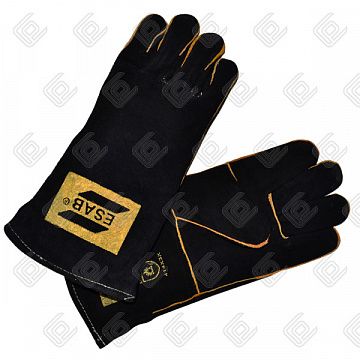 Краги пятипалые спилковые ESAB Heavy Duty BLACK с подкладкой