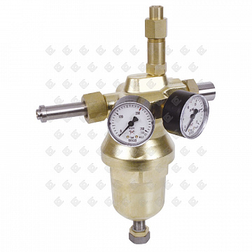 Редуктор рамповый MR 60 Ацетилен, 0762326 GCE (25/1,2 бар вх. G3/4", 20 м3/час; 180 град)
