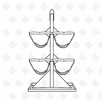 Стойка для газовых баллонов ПБП-06-307 (8 шт по 40л/50л выс.давления.)