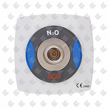Медицинская розетка TU DIN N2O (одиночная, встроенная), GCE