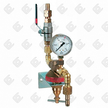 Одиночый блок HF-Set S100 Кислород, 0768195 GCE (100 м3/час;-/16 бар;вх.G3/4",вых.G3/4"+ниппель12,5мм)
