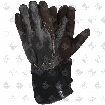 Краги пятипалые кожаные TEGERA Black 132a