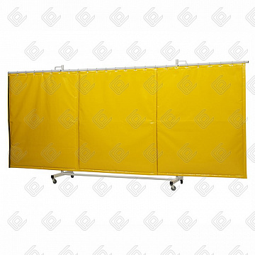 Шумопоглощающий экран Robusto Triptych XL шириной 435см (передвижной со шторами Sonik Rw=14dB)