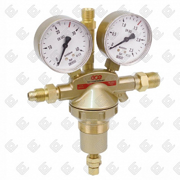 Редуктор рамповый MFR Ацетилен, 0781458 GCE (25/1,3 бар вх. G3/8"LH нар., вых. G1/2"нар., 5 м3/час)