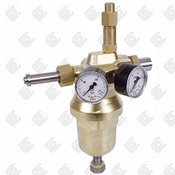 Редуктор рамповый MR 60 Кислород, 0762323 GCE (200/15 бар вх. W21,8x1/14", 120 м3/час; 90 град)