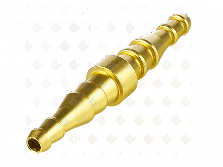 Соединитель прямой для газосварочных рукавов Ø 6/9 - 6/9, алюминий, СВАРОГ