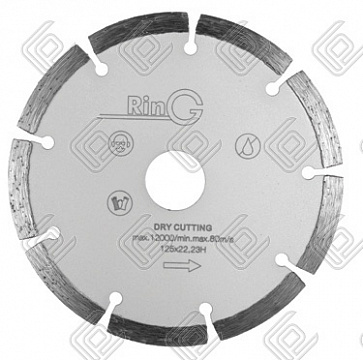 Круг отрезной алмазный 180x7x2,2x22,23 сегмент, RinG