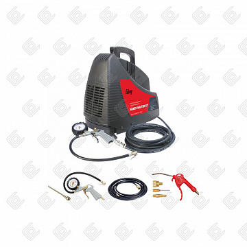 Компрессор безмасляный коаксиальный HANDY MASTER KIT (220 В + 5 предметов), FUBAG