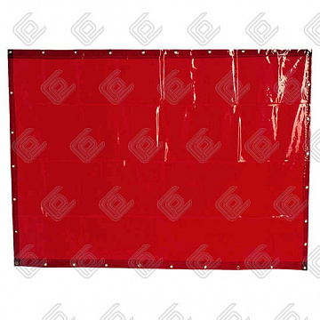 Защитная штора «ORANGE-CE» CEPRO 160x220см (красная, от сварочного излучения, 1600x2200мм)