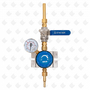 Пост газовый (точка отбора) UNISET O2/INERT (кислород/инертный газ), KRASS