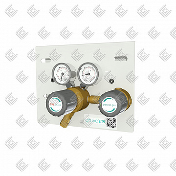 Газовая рампа кислородная GCE MTLX (DRUVA, 1 бал., одноплеч. ручн., редук., 300/20 бар) стационарн.